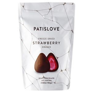 PATISLOVE -Freeze - Dried Strawberry in Milk Chocolate 80g