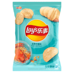 CN - Lay's Fried Crab Flavour Potato Chips Bag 70g
