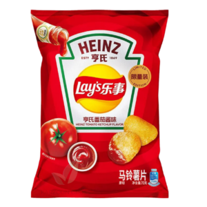 CN - Lay's & Heinz Tomato Ketchup Flavour Potato Chips Bag 70g
