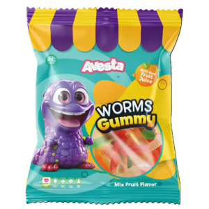 Avesta Worms Gummy Display 12x80g