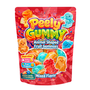 Peely Gummy Animal Shaped Fruit Mixed 60g