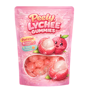 Peely Gummy Lychee Shaped 60g